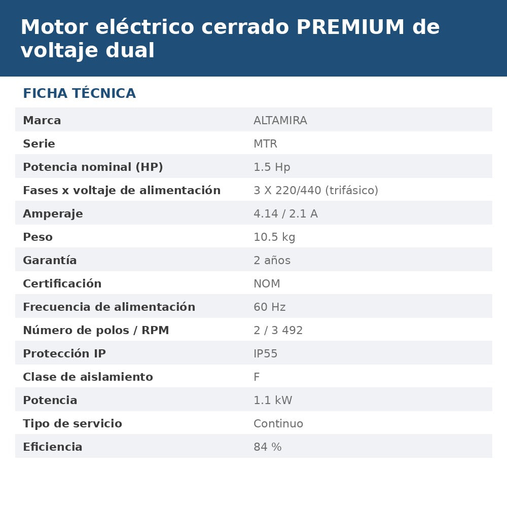 MTR-P-T1.5VD ficha