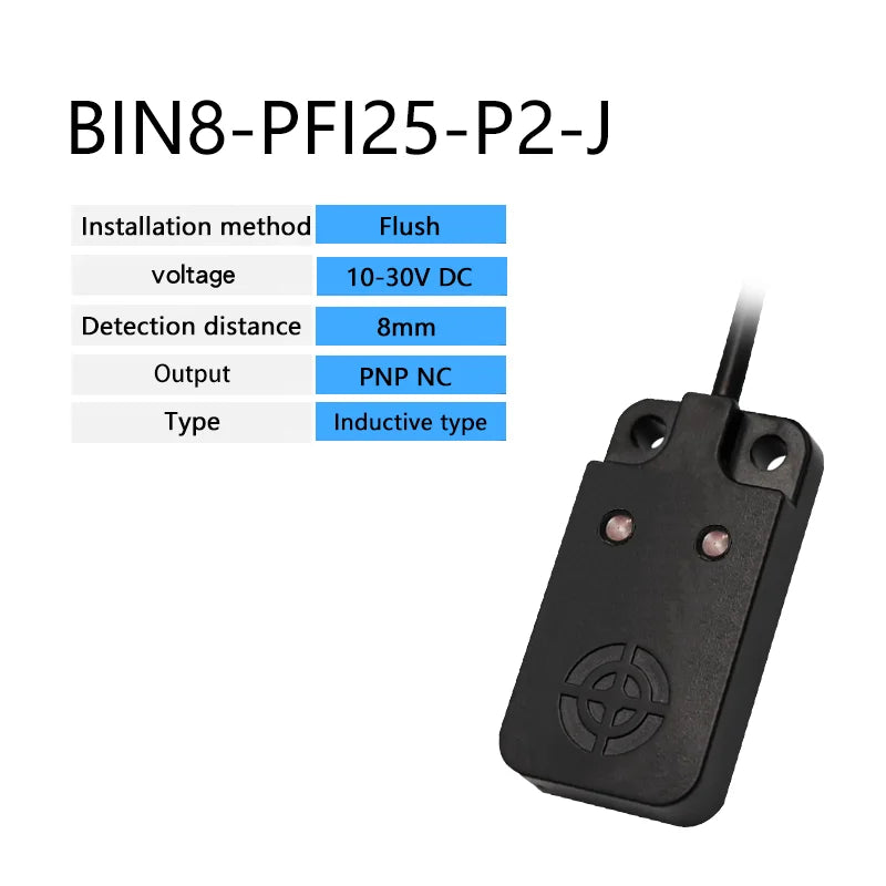 PFI25-8DN 12-24VDC/100-250VAC NPN PNP 8mm sensing range Rectangular Flat-type Inductive Proximity Switche Sensor