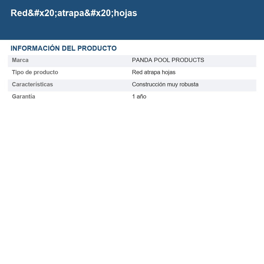 Red atrapa hojas 012-001-A-003