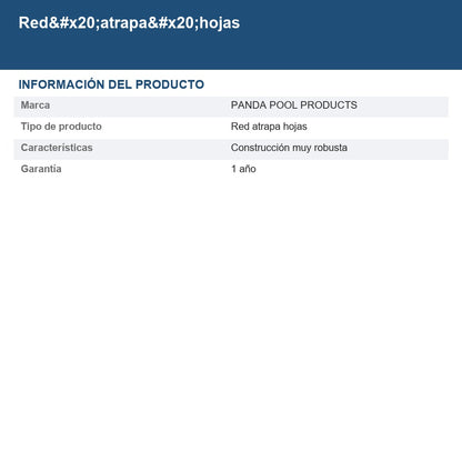 Red atrapa hojas 012-001-A-003