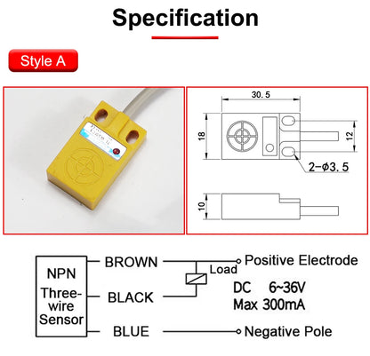 TL-W5MC1 5mm Approach Sensor NPN Inductive Proximity Sensor DIY Parts CNC Laser Endstops Limit Switch NPN Touch Switch