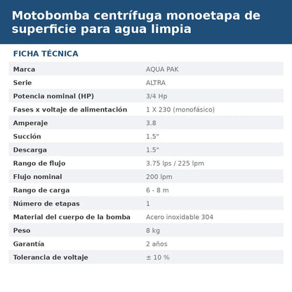 ALTRA07-1230 ficha