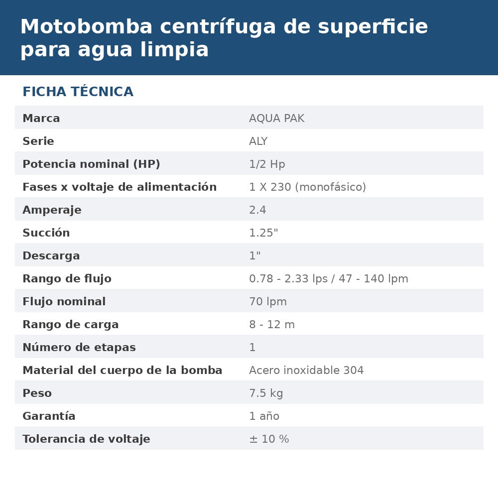 ALY05/1230 ficha