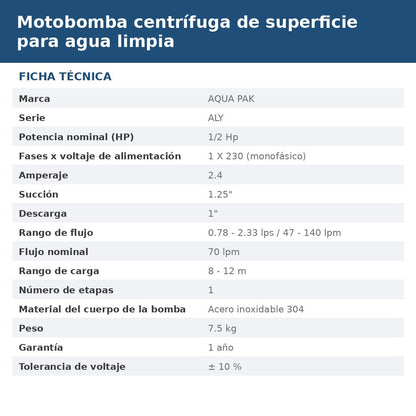 ALY05/1230 ficha