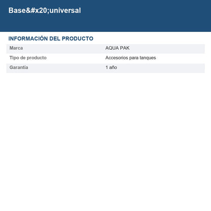 Base universal BASEUNIVN