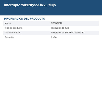 Interruptor de flujo EC500