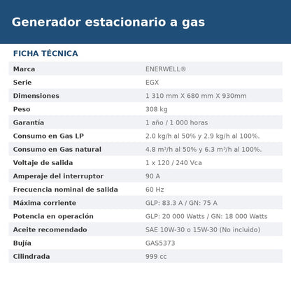 EGX-20KW-A ficha