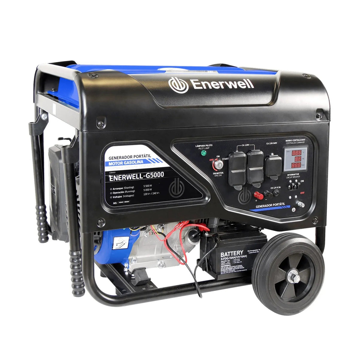Generador portátil a gasolina ENERWELL-G5000