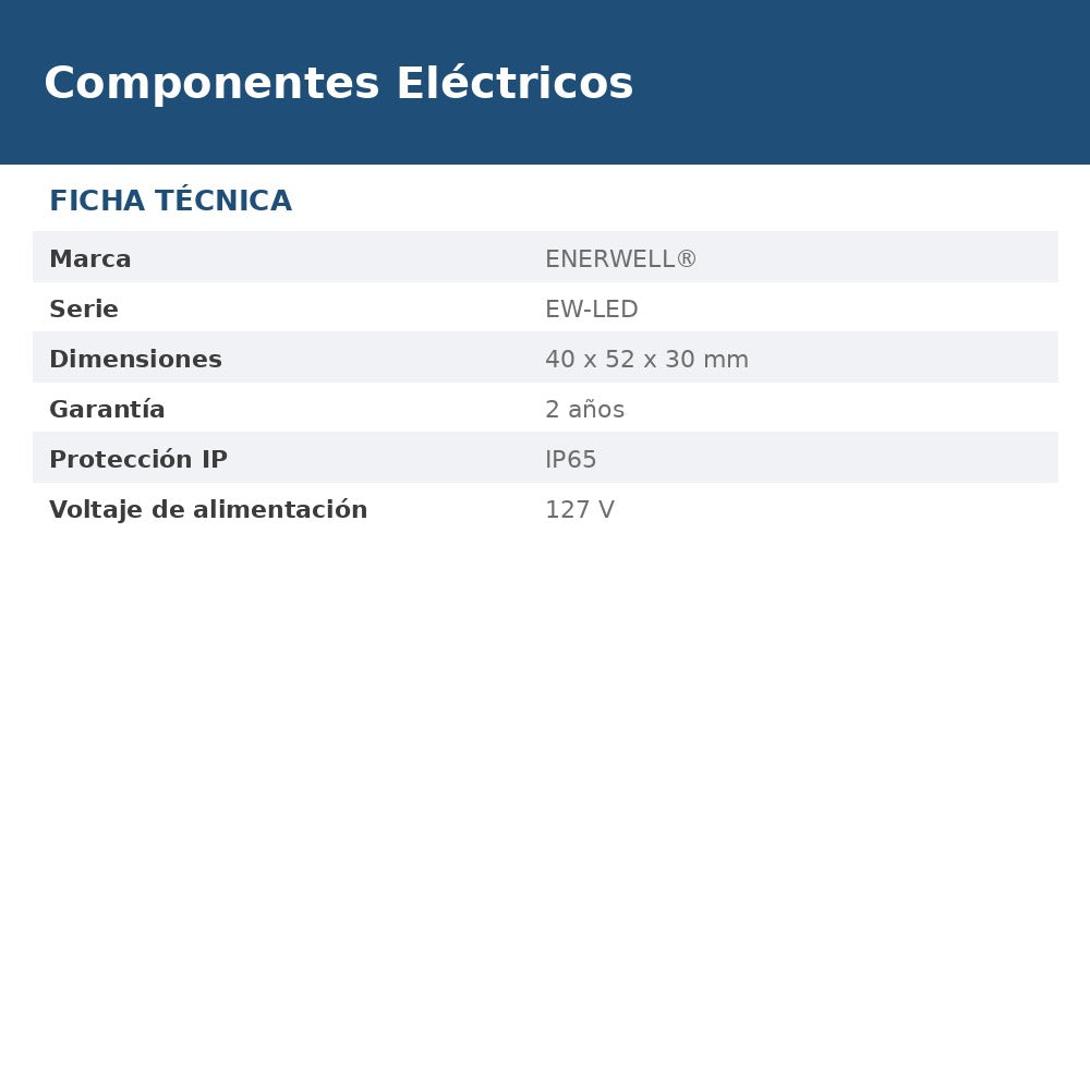 EW-LED-V127 ficha