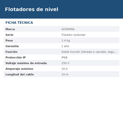 FLOTADOR-ALT10 ficha