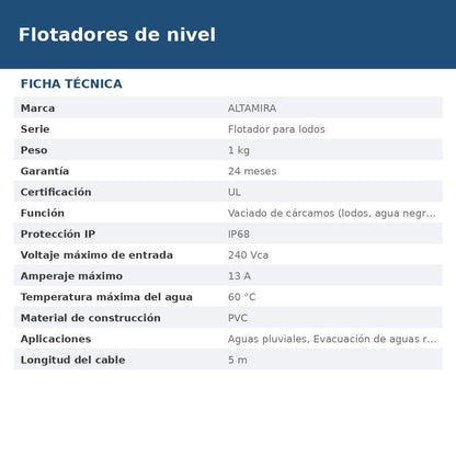 FLOTADOR-LDS ficha