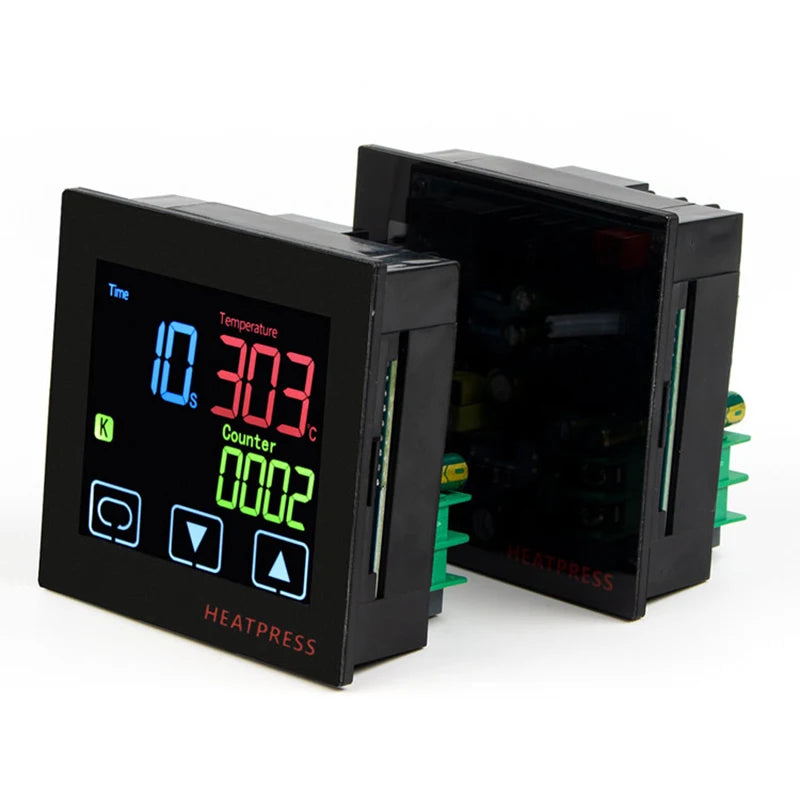 HEATPRESS thermostat with timer and counter function LCD display touch screen Time Alarm PID heat press Temperature controller