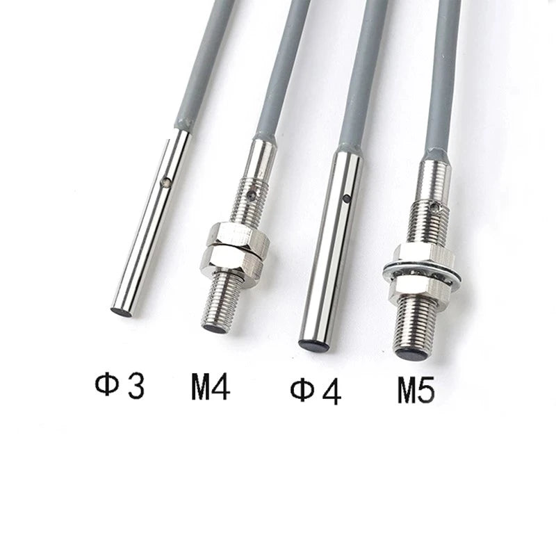 Stainless Steel M3 M4 M5 M6 Mini Proximity Switches Inductive Sensor Switch NPN PNP 0.6mm 0.8mm 1mm 1.2mm Detective Distance