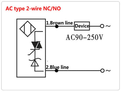 10PCS LJ12A3-4 BX/BY/AX/AY J-DZ/EZ Inductive Proximity Switch LJ12A3-2 BX NPN PNP Sensor NO NC DC5~36V 4mm Detection Distance