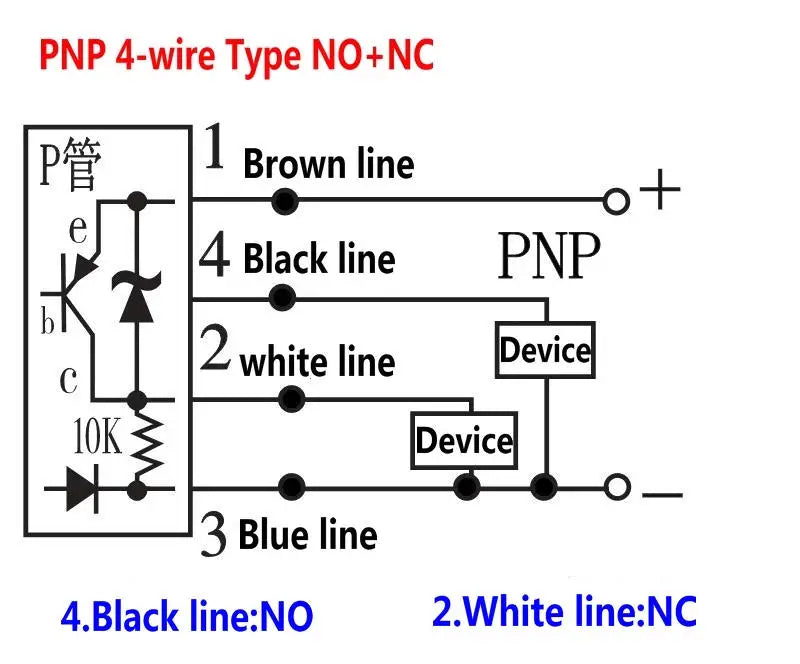 10PCS LJ12A3-4 BX BY AY CY Inductive Proximity Switch NPN LJ12A3-4-Z/AX  PNP Sensor NO NC DC5~36V 4mm Detection Distance