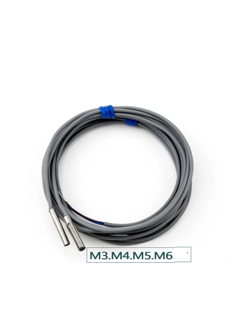 Stainless Steel M3 M4 M5 M6 Mini Proximity Switches Inductive Sensor Switch NPN PNP 0.6mm 0.8mm 1mm 1.2mm Detective Distance