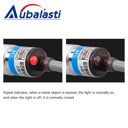 Aubalasti Approach Sensor LJ12A3-4-Z Series Inductive Proximity Switch Sensor M12 4mm 6-36VDC 300mA NPN PNP NO NC