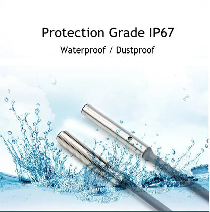 Stainless Steel M3 M4 M5 M6 Mini Proximity Switches Inductive Sensor Switch NPN PNP 0.6mm 0.8mm 1mm 1.2mm Detective Distance
