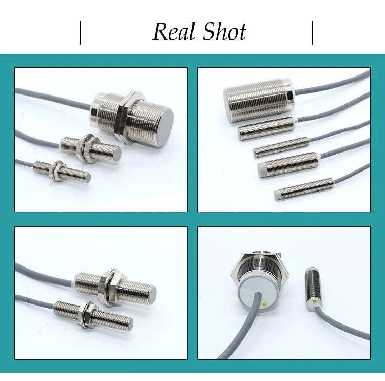 M8 Inductive Sensor Switch with Thread without Thread NPN PNP 3Wires Proximity Switches NO NC 1mm 2mm 3mm 4mm 6mm