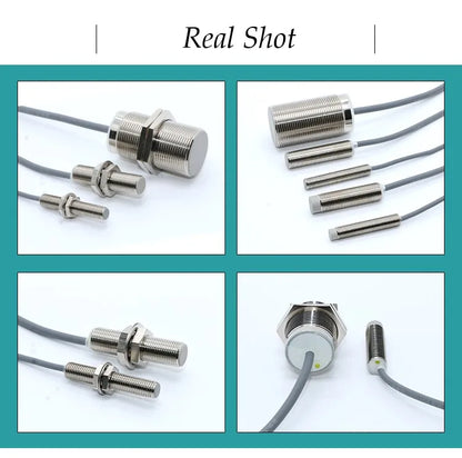 M8 Inductive Sensor Switch with Thread without Thread NPN PNP 3Wires Proximity Switches NO NC 1mm 2mm 3mm 4mm 6mm