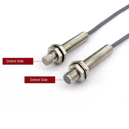 M8 Inductive Sensor Switch with Thread without Thread NPN PNP 3Wires Proximity Switches NO NC 1mm 2mm 3mm 4mm 6mm