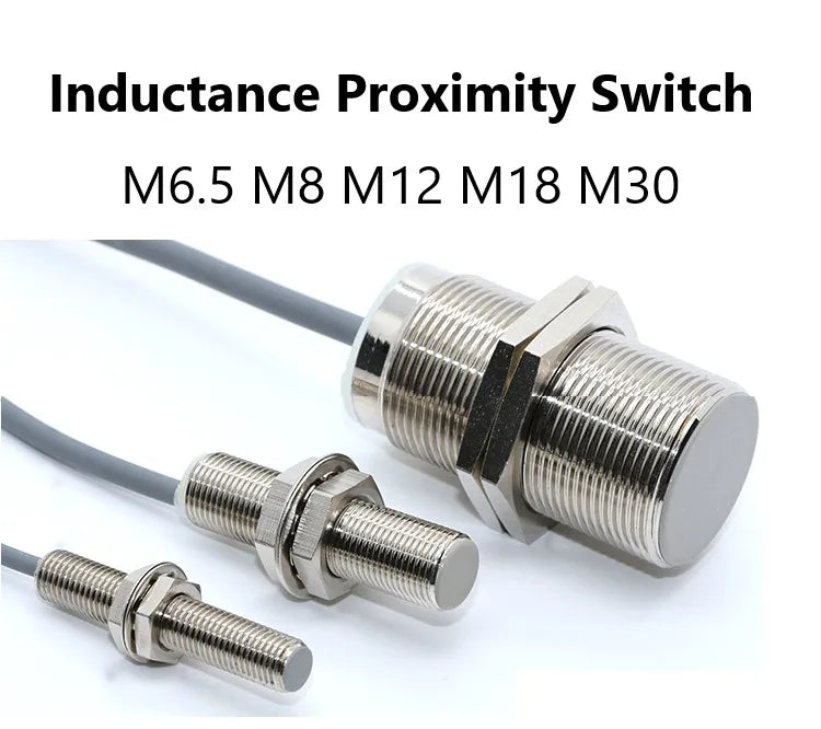 M8 Inductive Sensor Switch with Thread without Thread NPN PNP 3Wires Proximity Switches NO NC 1mm 2mm 3mm 4mm 6mm