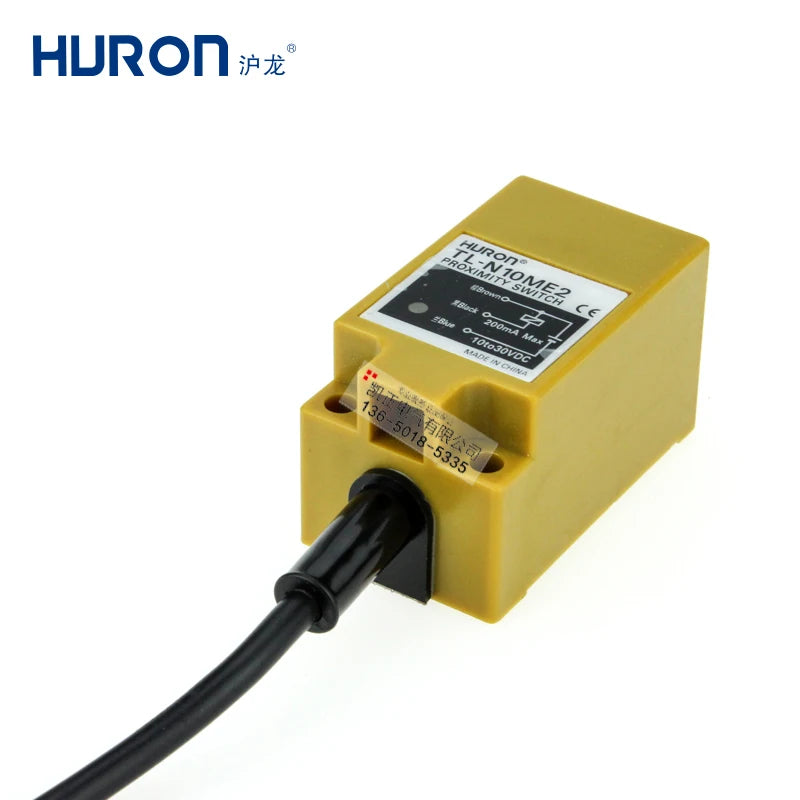 5 Pieces 5 pieces of HURON inductive square proximity switch DC three-wire TL-N10ME2 metal induction sensor NPN normally closed