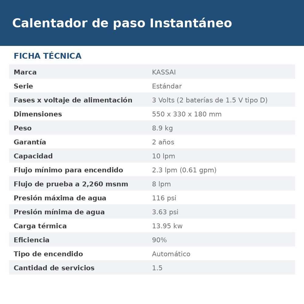 KAS-10P ficha