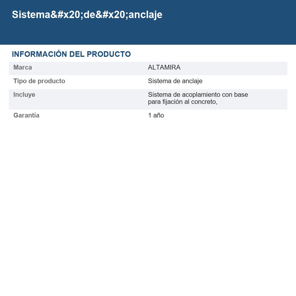 KITANCLAJE-1.5 info