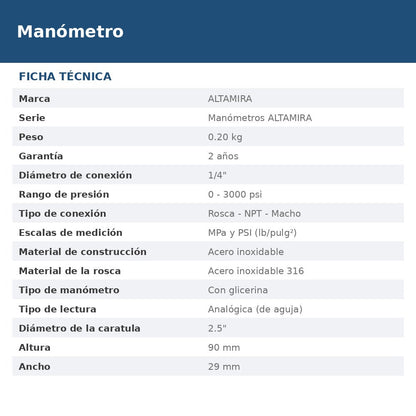 MAN0-3000SSG ficha