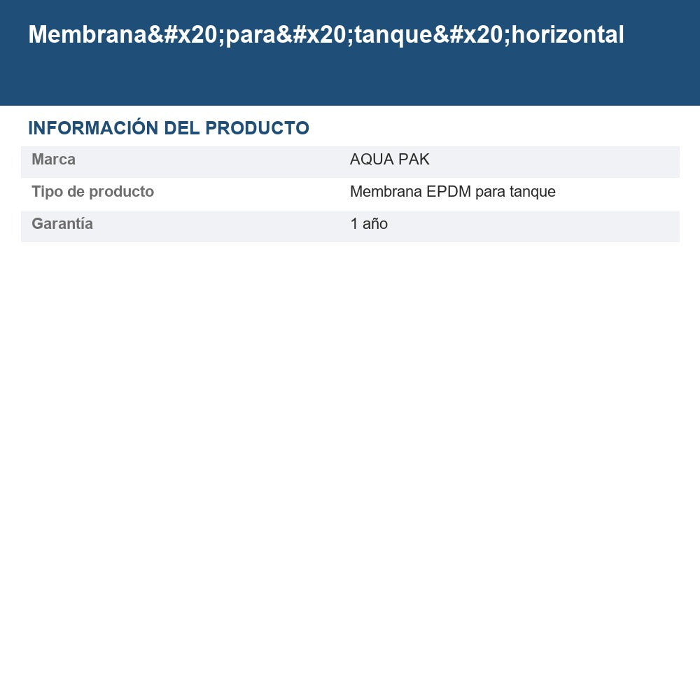 MEMB-ALT50L/EPDM info