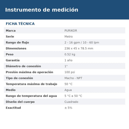 METRO16A1 ficha