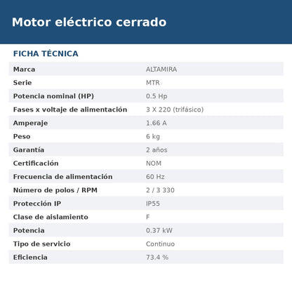 MTR-P-T0.5 ficha