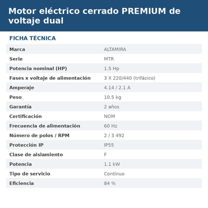 MTR-P-T1.5VD ficha