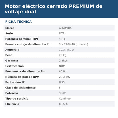 MTR-P-T4VD ficha