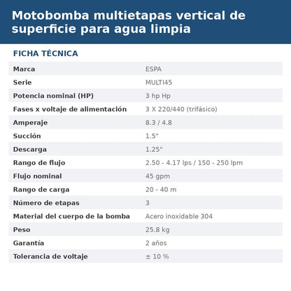 MULTI45-3 ficha