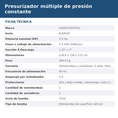 PD-BDA25TT4T2X16 ficha