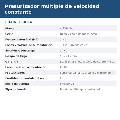 PD-P25220 ficha