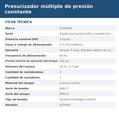 PDV-JOB3.5R30423 ficha