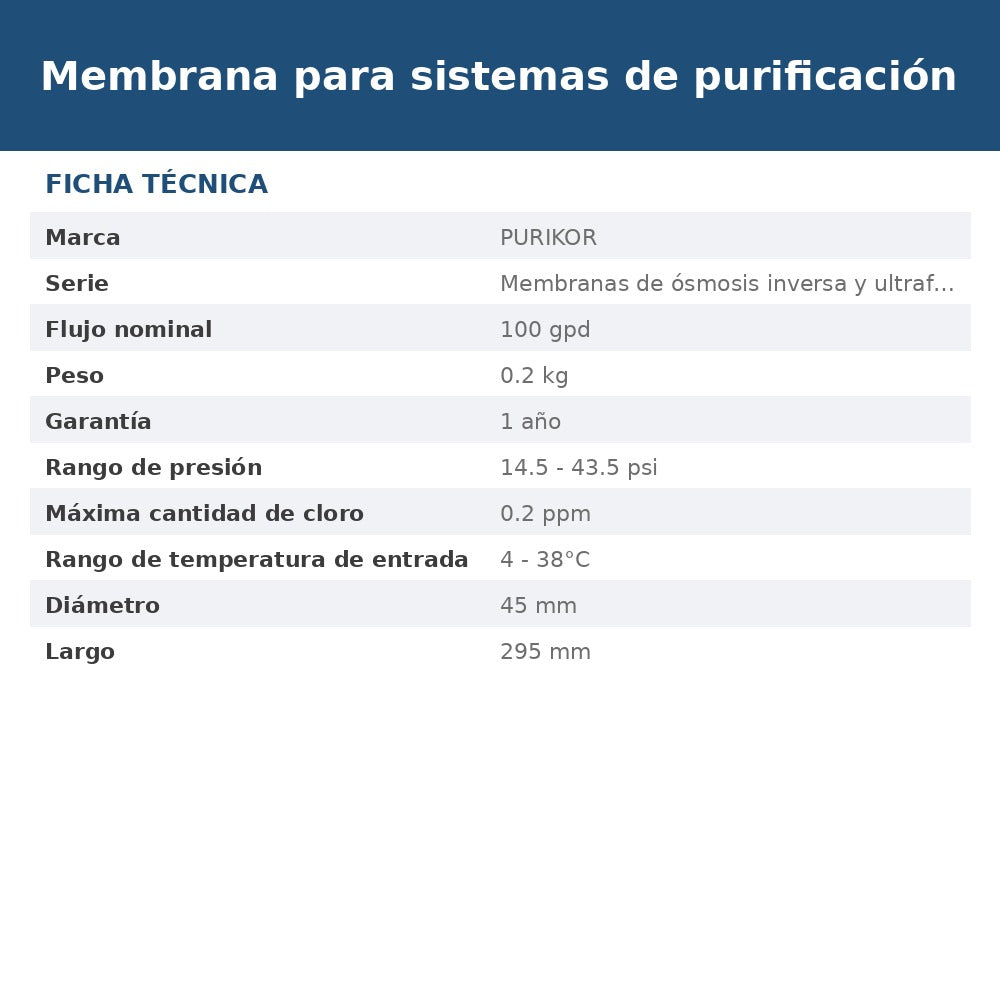 PKM-100G ficha