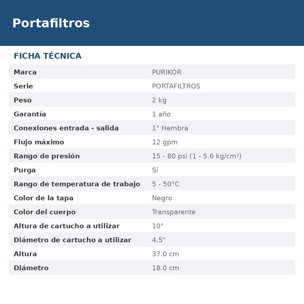 PKPFBT-10X1P ficha
