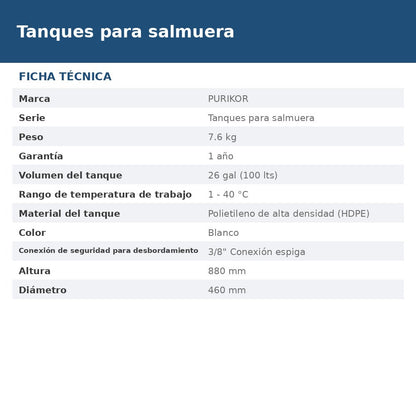 PKTS100 ficha