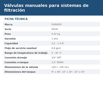 PKVMF-3/4-2V ficha