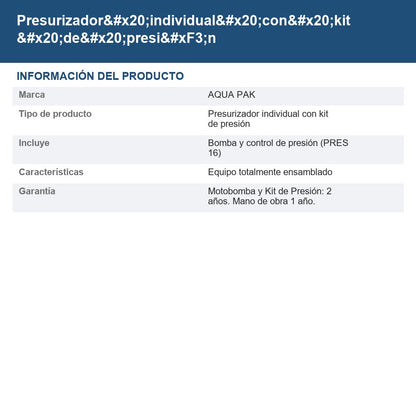PRES-AP10XB127-P16 info