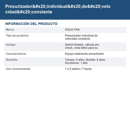 PRES-AP5XP-24L info