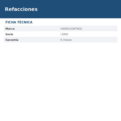 R-IDRO-KITCUBIERT ficha
