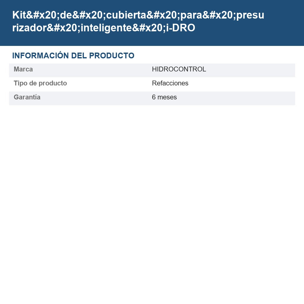 R-IDRO-KITCUBIERT info