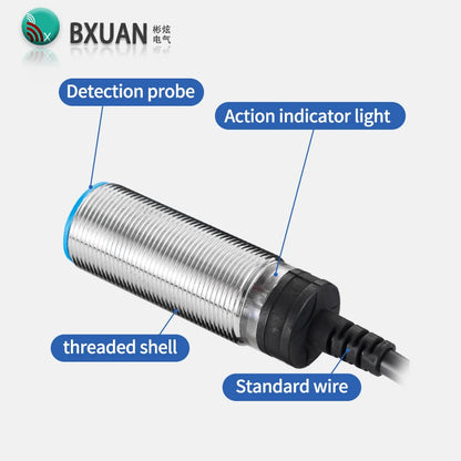M18 Inductive Proximity Switch Sensor Non-Flush DC 10-30V AC90-250V NPN PNP NO NC output