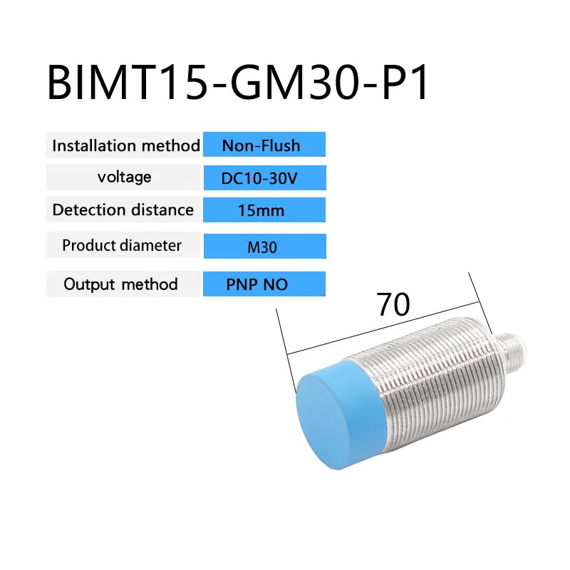 BXUAN M30 Inductive Proximity Switch Sensor Non-Flush DC 10-30V AC90-250V NPN PNP NO NC output