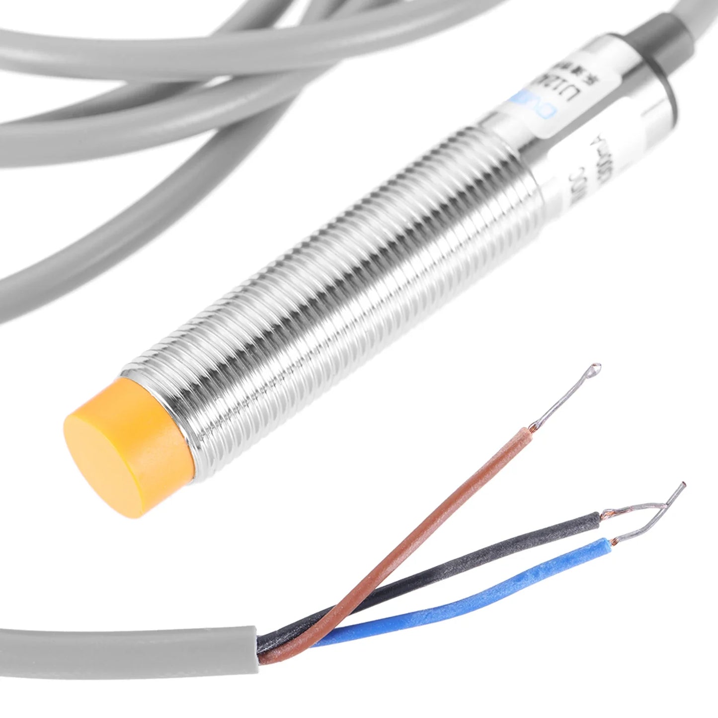 4Pcs Inductive Proximity Sensor M12 Normally Open Detection Approach Switch 4mm Detecting Distance NPN NO DC6V-36V LJ12A3-4-Z/BX
